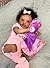 NPKCJZY Reborn Baby Dolls Black Girl - 20 Inch Newborn Baby Doll African American Dolls That Look Real with Soft Cloth Body, Realistic Black Baby Girl Dolls Gift for Kids Age 3+