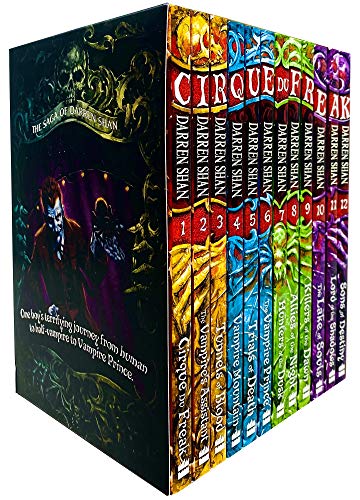 The Saga of Darren Shan Pack, 12 books, RRP £71.88 (Allies of Night,Cirque du Freak,Hunters of Dusk,Killers of Dawn,Lake of Souls,Lord of Shadows,Sons of Destiny,Vampire Prince,Vampire's Assistant,Trials of Death,Tunnels of Blood,Vampire Mountain).
