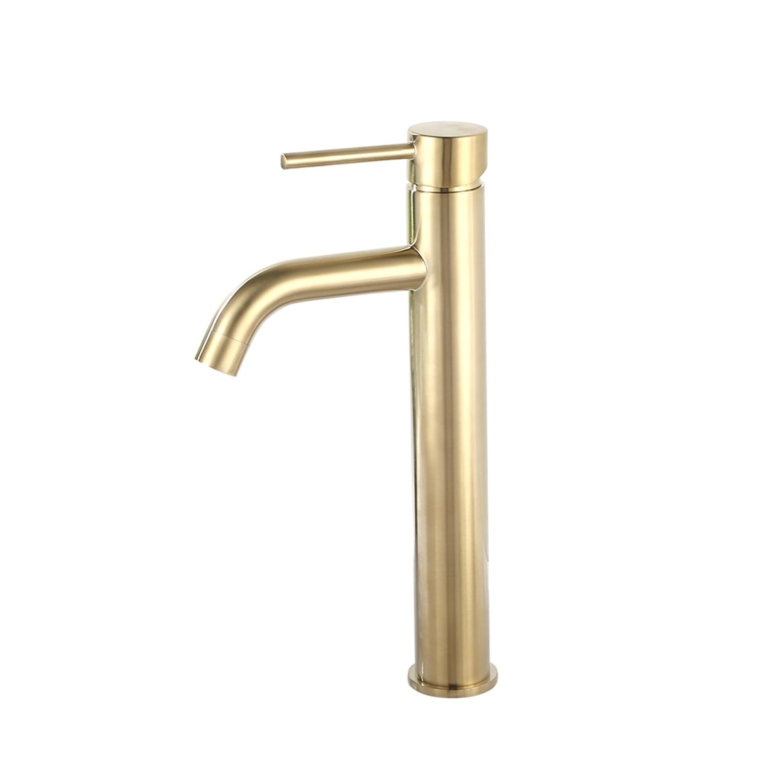 Robinet de lavabo eau chaude et froide mixte monotrou performant en laiton robuste