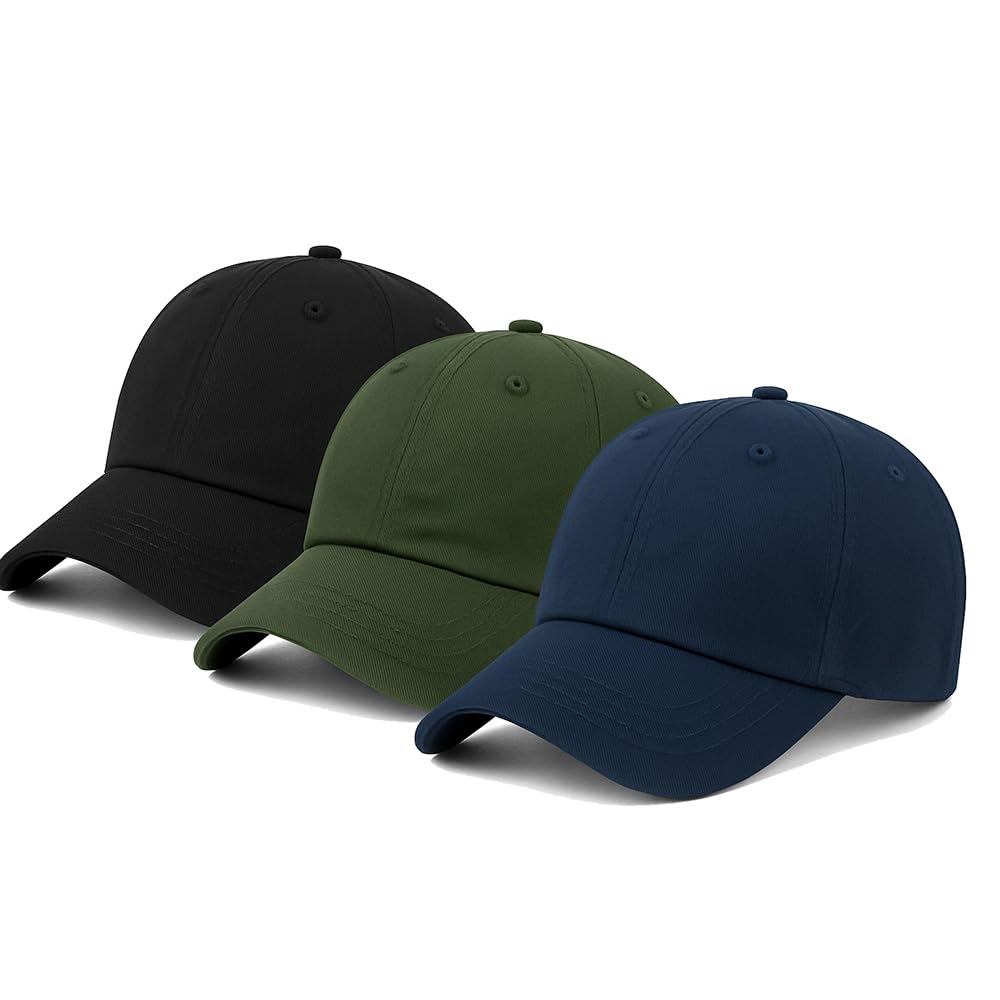 Amazon Brand - Anarva Unisex Cotton Baseball Cap Combo Pack of 3-image-5