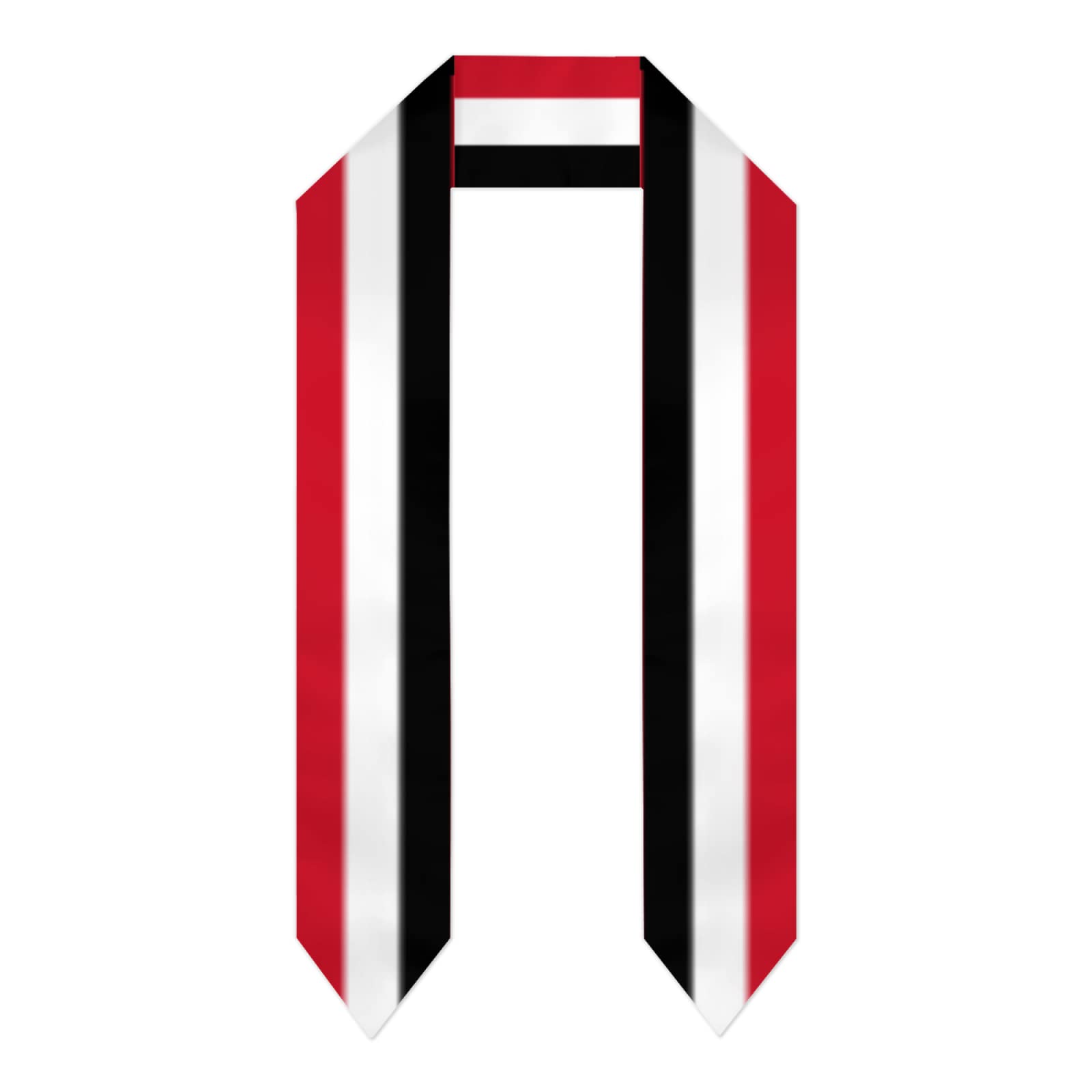 Pelnyc Unisex White Yemen Flag Graduation Shawls Sash Stole International Study Cheers Adult