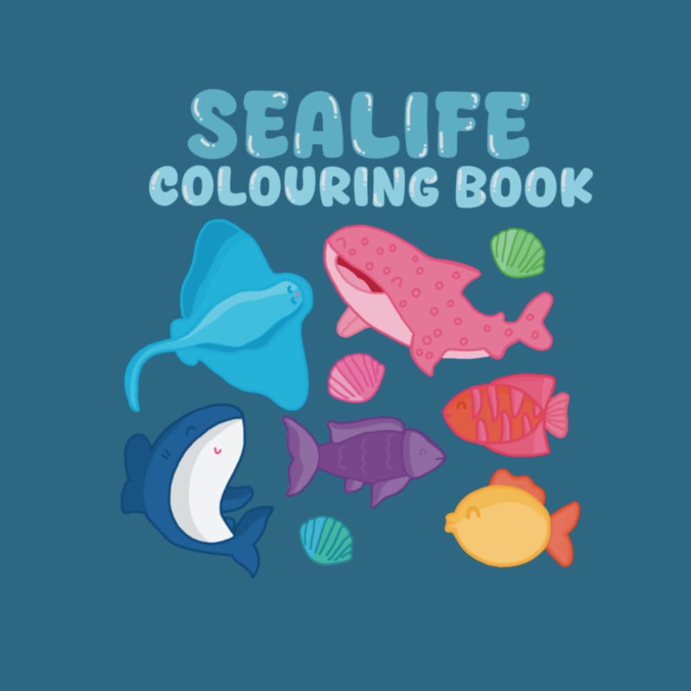 Sea life colouring book
