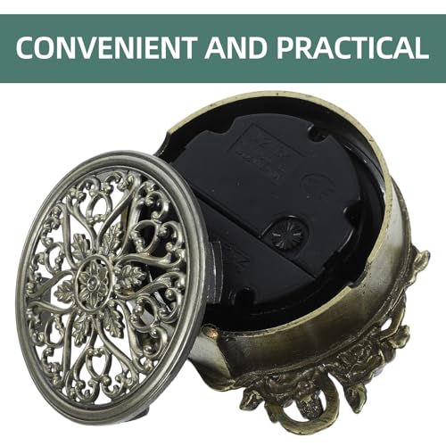 Reloj de mesa vintage de fácil limpieza para decorar el escritorio de casa 4