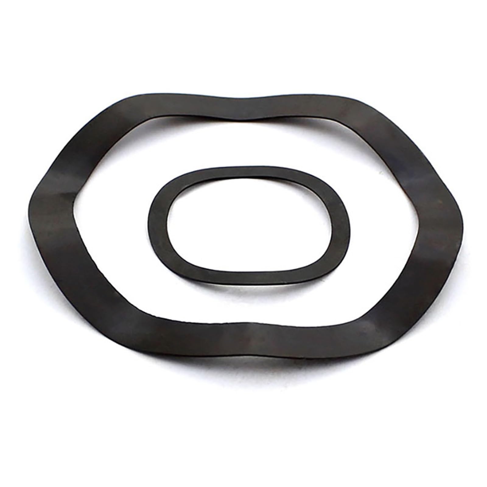 10/50/100 Uds M19 M21 M22 M24 M27 M30 M34 M38 M40 M - M108 acero negro 65MN arandelas de tres ondas arandela de resorte(100pcs,M70x90x0.6)