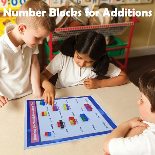 AiFanS 240 Pieces Centimeter Cubes, Counting/Sorting Toy,Plastic Math Cubes,Early Development Activity Games with Portable Box(Translucent,6 Colors) - Image 7