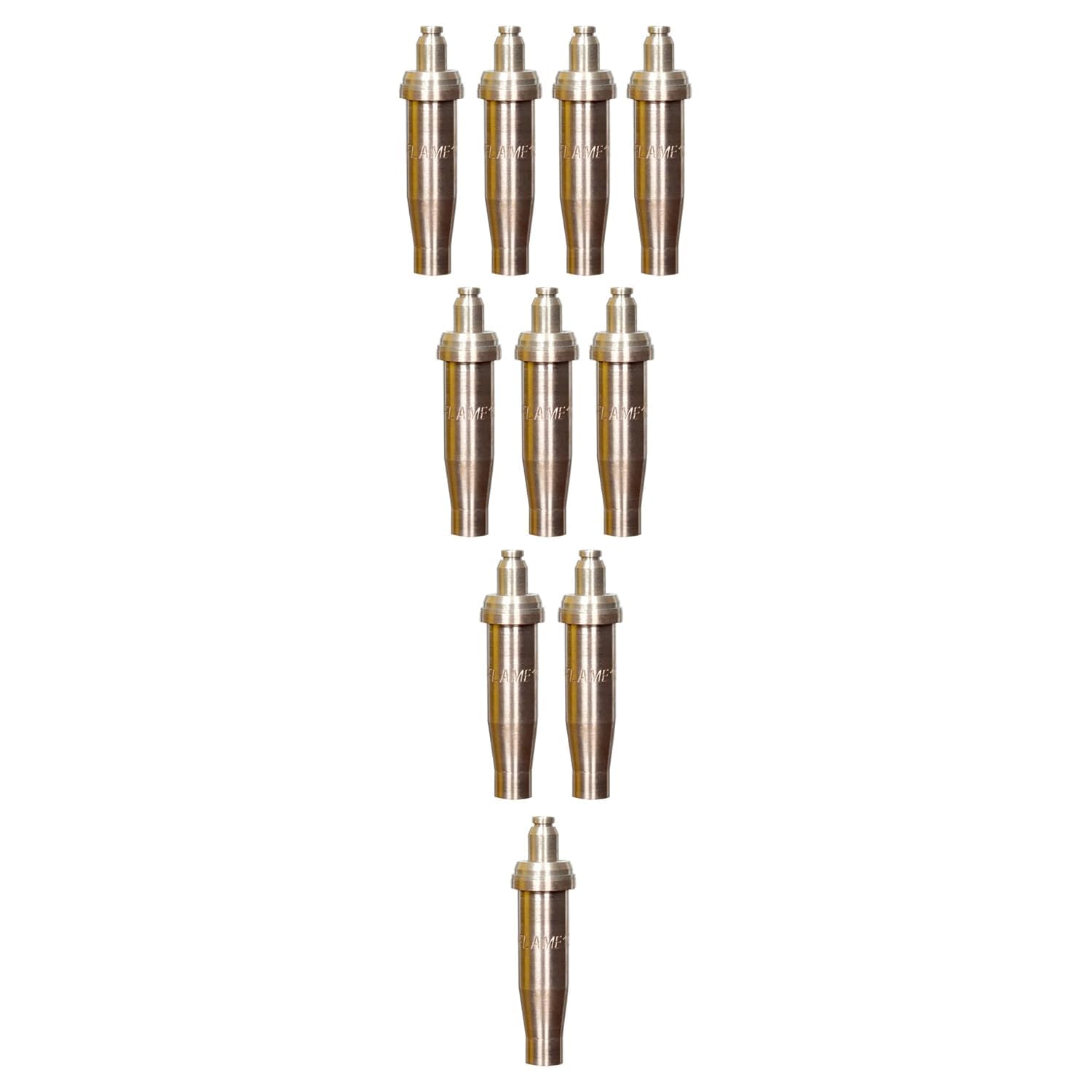 Gas Cutting Nozzle 1 B/16 Type Oxygen Nozzle for Industrial Torch, Consistent Flame Control, Heavy Duty, Pack of 10