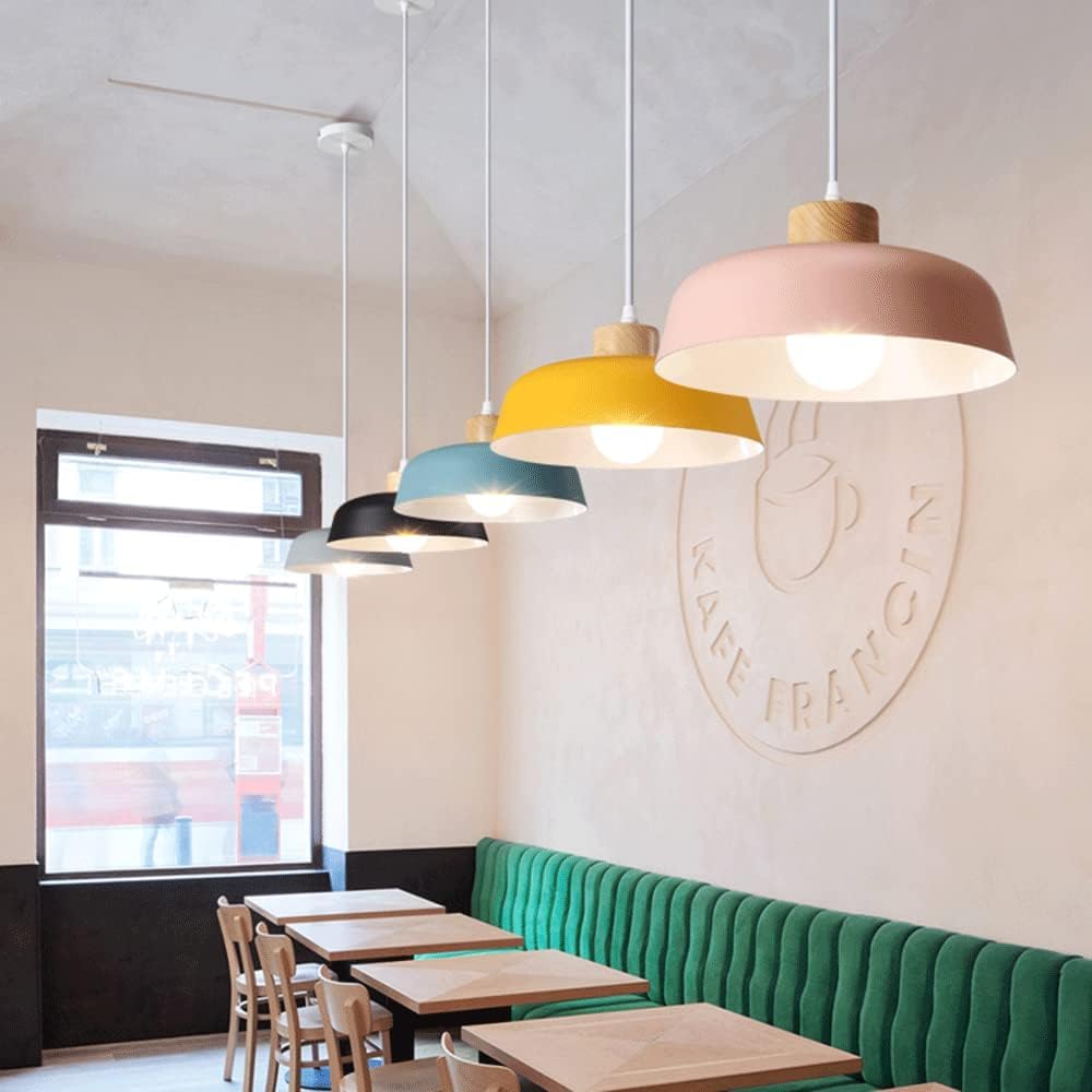 THKSGIV Retro Industrial Pendant Lamp European Adjustable Hanging Lights Modern Macaron Lighting Fixture - Metal Shade Ceiling Chandeliers,Chandelier