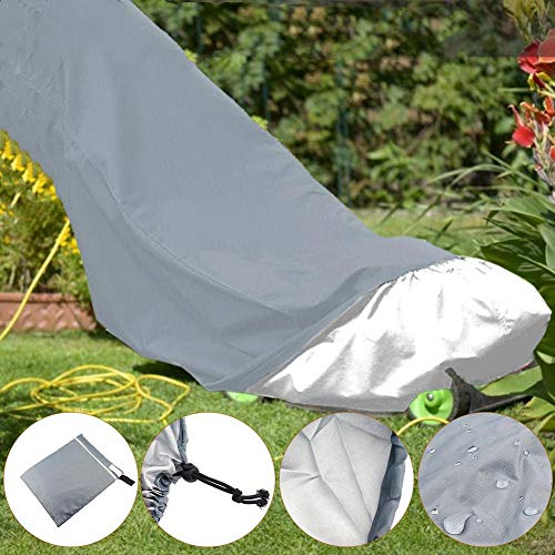 Ecisi Easy Clean Premium Waterproof Lawn Mower Cover Heavy Duty 210D UV Protection Breathable Fabric Universal Fit With Drawstring & Cover Storage Bag