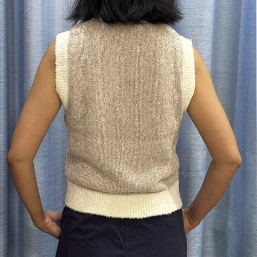 2024 Fall Cropped Sweater Vest Casual Loose Knit Pullover Sleeveless Sweater for Top4