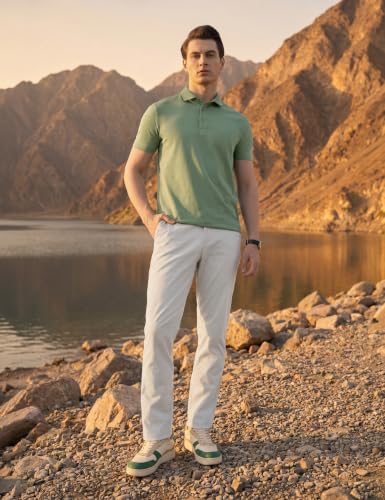 Image of Symbol Premium Men's Super Soft Cotton Stretch Polo | Regulat Fit | Available in Plus Sizes White