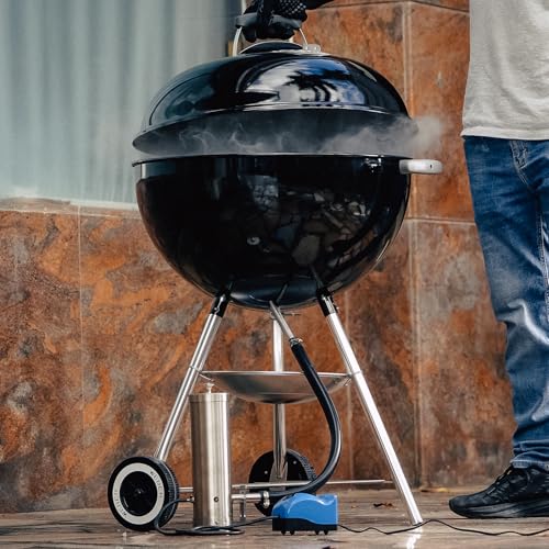 Ahumador para parrilla de gas y caja generadora para ahumar con astillas de madera 6