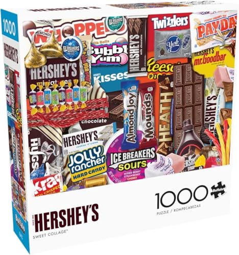 Buffalo Games - Hershey - Hershey'S Sweet Collage - 1000 Piece Jigsaw Puzzle For Adults -Challenging Puzzle Perfect For Game Nights - Finished Size Is 26.75 X 19.75