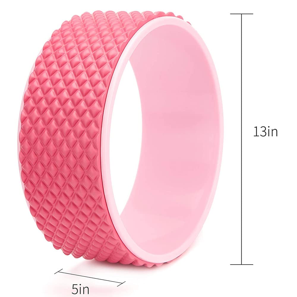 Yoga Ruota Fitness Barella Pilates Pose Backbend Stretching Yoga Roller Prop Ruota Yoga Cerchio Roller per Pilates Mal di Schiena Stretching