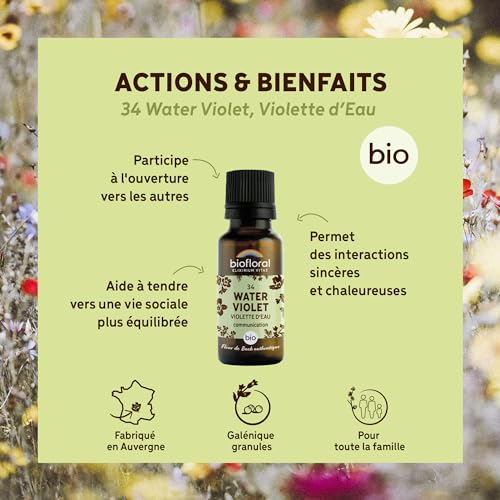 Water Violette d'eau Biofloral retrouver le chemin du partage authentique