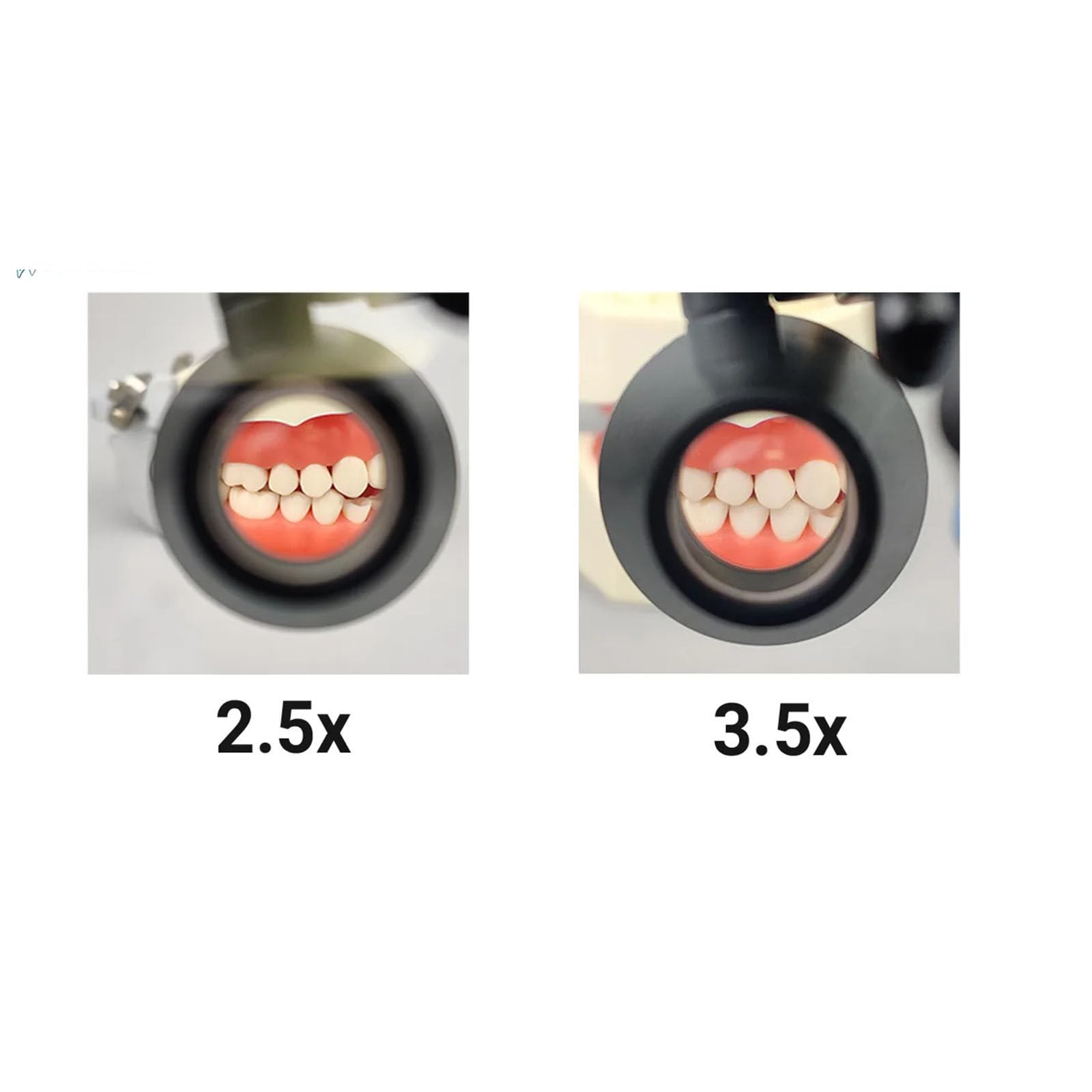 Lupy dentystyczne stomatologiczne lupa chirurgiczna lupa optyczna 3.5X420MM laboratorium stomatologiczne lornetka szkło powiększające soczewka,Black-2.5X