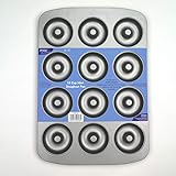 PME Molde para 12 Mini Donut de Acero al Carbono Antiadherente (37,3 x 26,1 cm / 14,7 x 10,3')