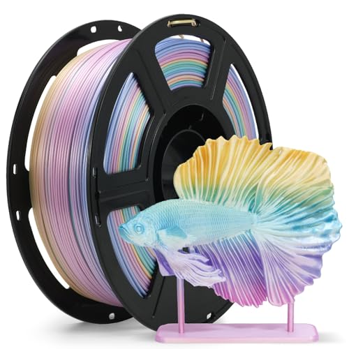 FLASHFORGE Silk PLA Filament 1.75mm, 3D Printer Filament 1kg (2.2lbs) Spool, Smooth and Silky Texture 3D Printing Filament, Dimensional Accuracy +/- 0.02mm