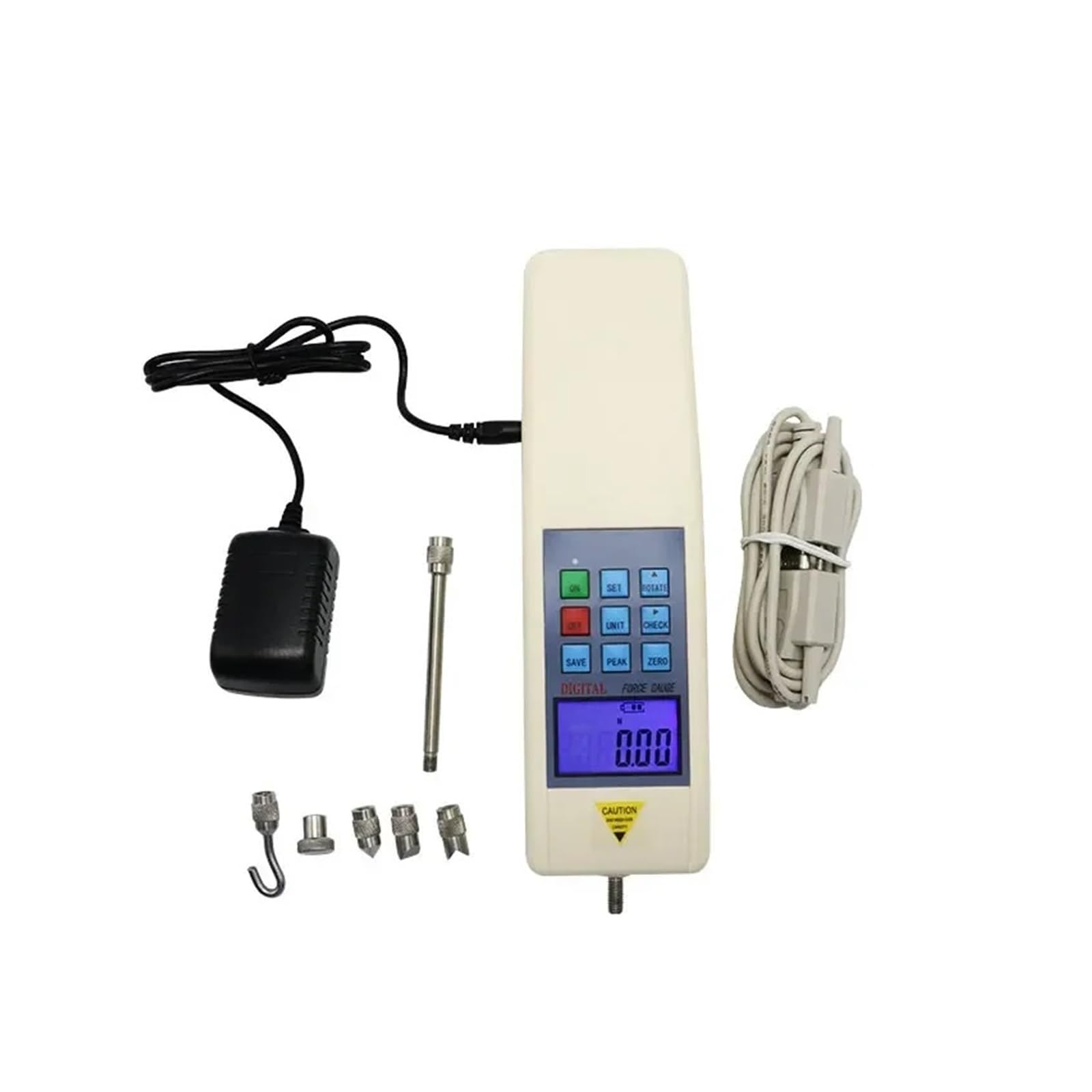 Dynamometer, HF Digital Push Pull Force Gauge Portable Dynamometer Tester Meter(2N)