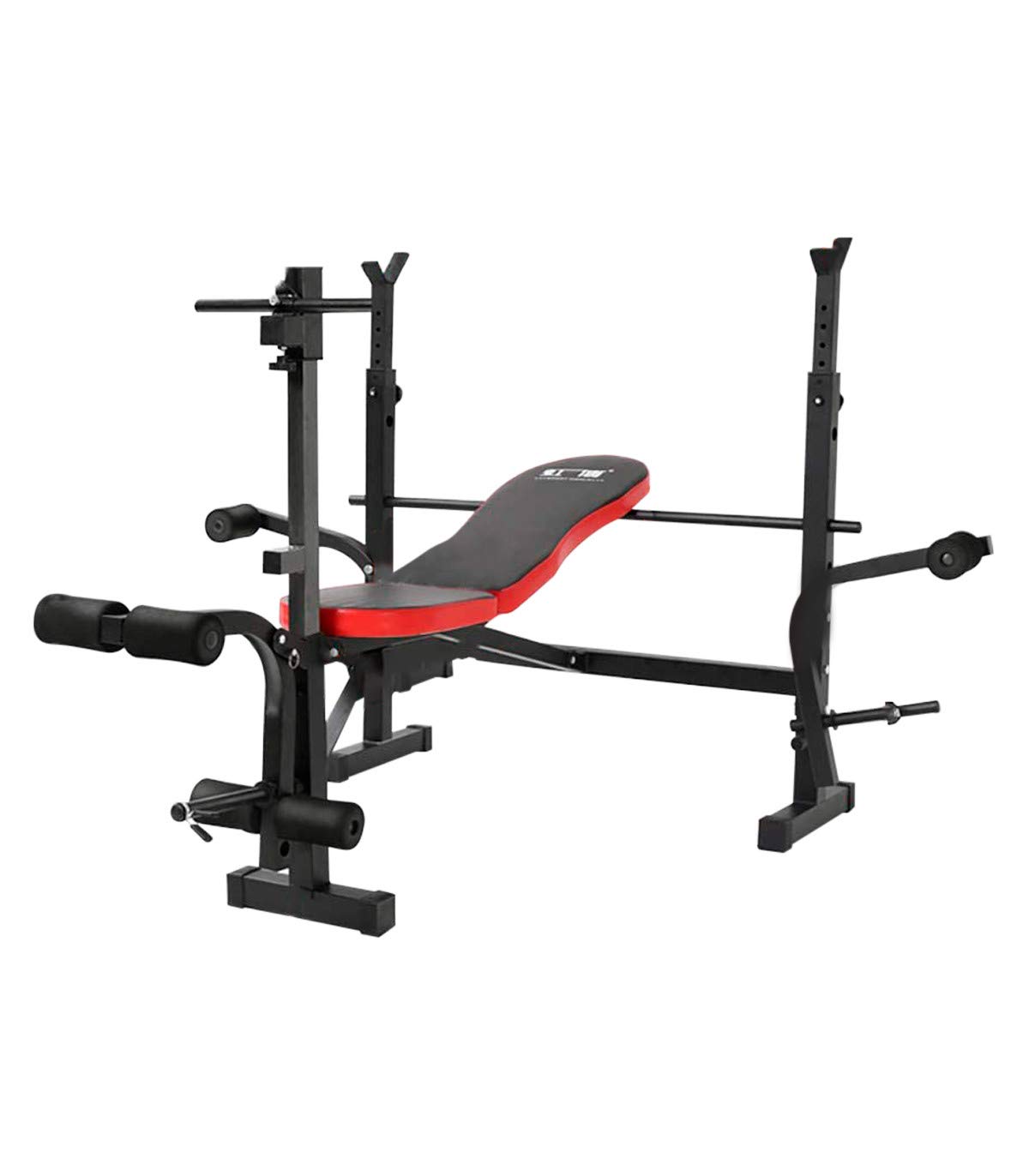 Banco De Musculación Multifunción Con Soporte Para Barras Y Pupitre