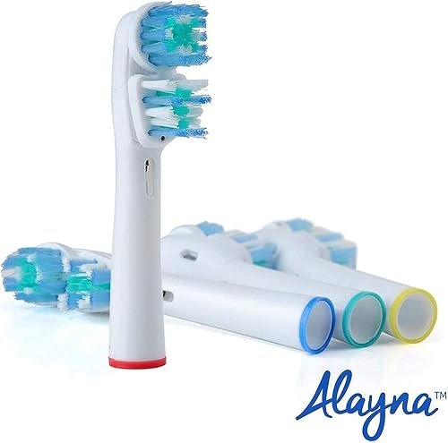 Miniatura 5 de Cabezales de repuesto compatibles con OralB Braun, mejor limpieza doble, paquete de 8 cabezales de repuesto para cepillo de dientes eléctrico Oral B