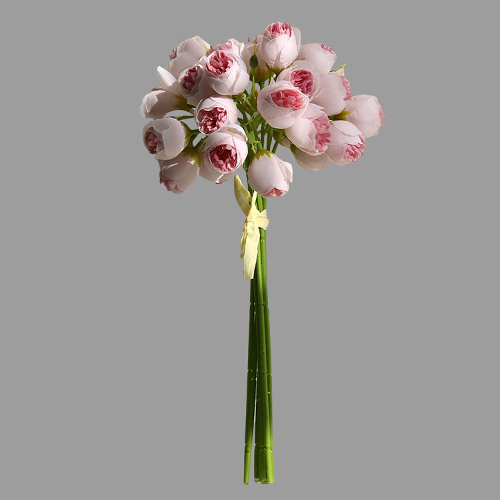 Amazon｜Xzmzbxzb 27 ヘッド 人工ローズ 牡丹 シルクフラワー ブーケ