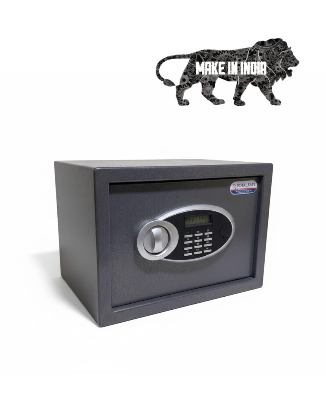 Saphire 250 Digital Safe Locker for Home & Office | Electronic Keypad with Back-up Key | Heavy-Duty Carbon Steel Security Safe Box for Cash, Jewellery, Documents & Valuables | Wall & Floor Mountable