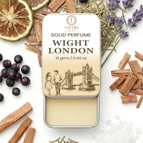 Image of IDITRI EXPORT Solid Perfume |wight london&sandal Alcohol Free Wax Perfume Balm, Long Lasting | Pocket Tin 12g, Pack Of 2| Non Greasy Smooth Glide, Travel Friendly Unisex Gifts He Or Her