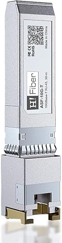 Miniatura 8 de H!Fiber - Módulo SFP+ a RJ45 de 10 Gb, transceptor de cobre SFP+ Ethernet 10Gbase-T para redes Juniper EX-SFP-10GE-T, MikroTik, Ubiquiti, Unifi
