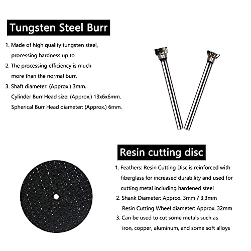Image of Diy Crafts 10808 India 302707172500 Metal Engraving Rotary Tool Accessories Kit Power Tool Accessory, Multicolor, 48 Piece