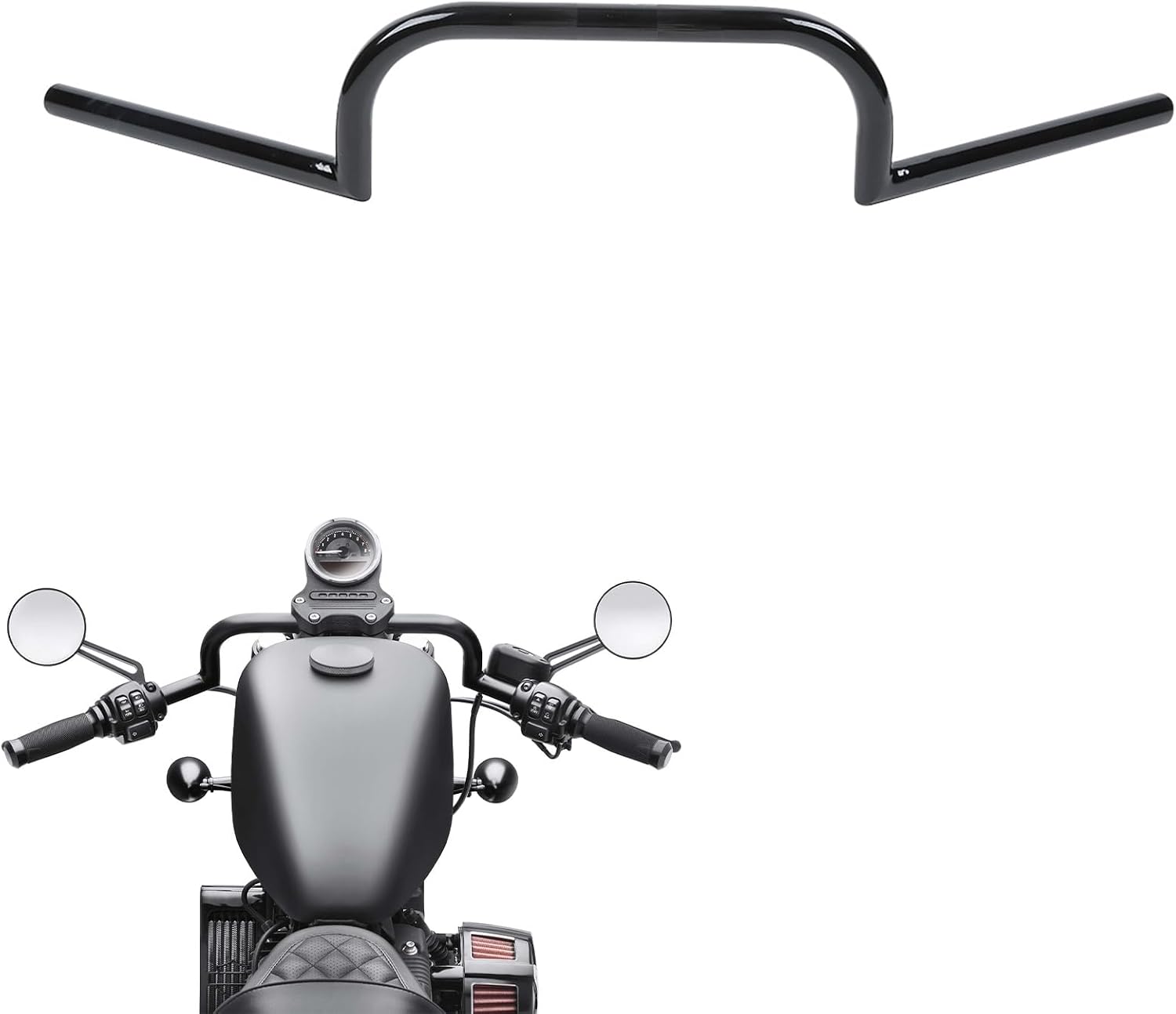 TCMT Universal 7/8" Motorcycle Handlebar Fit For Harley Sportster XL 883 1200 Softail Dyna Tour Glide Cruiser Bobber Custom Chopper Honda Kawasaki Yamaha Suzuki