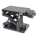 120x80MM Manual Fine-Tuning Platform Precision Z-Axis Lifting Table Laboratory Displacement Slide Optical Platform Stroke 60MM