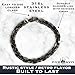 NVR GVN Men’s Stainless Steel Bracelet – Gladiator Warborn 8mm Balanced Cuff, Unbroken Collection Gothic Viking Grunge Biker Jewelry, Medieval Shackle Link Wristband for Men