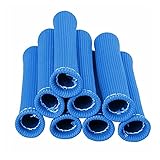 yaoqijie 8pcs Black Red Blue 1200 Centigrade Working Universal Spark Plug Wire Boots Heat Shield Protector Sleeve Fit for Chevy Fit for Ford Lasting (Color : Blue)