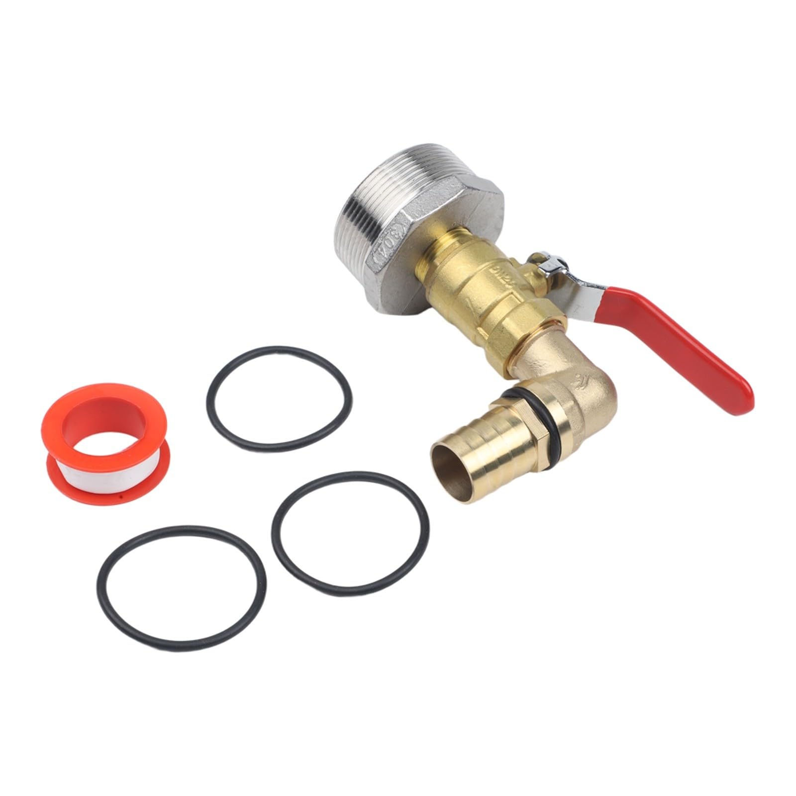 Grifo de repuesto de alkali acido en acero inoxidable para bidon de 200 litros rosca 32mm
