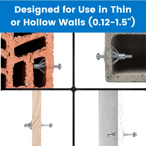 AKKTOL Hollow Plaster Wall Drywall Anchor Setting Tool with 35 PCS