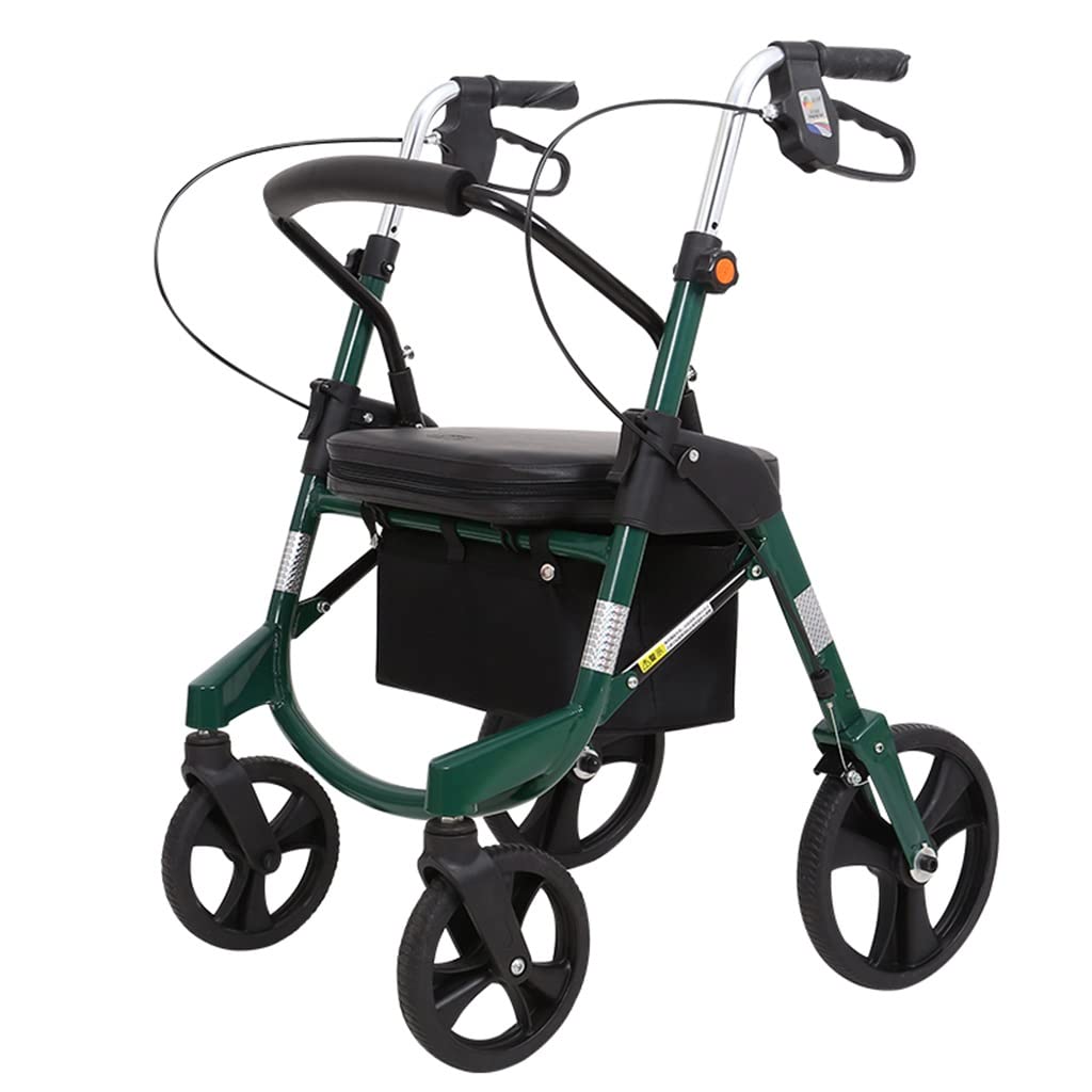 Buy GMTstore Rollator Walkers For Seniors Stand Up Folding Rollator Walker Back Erect Rolling