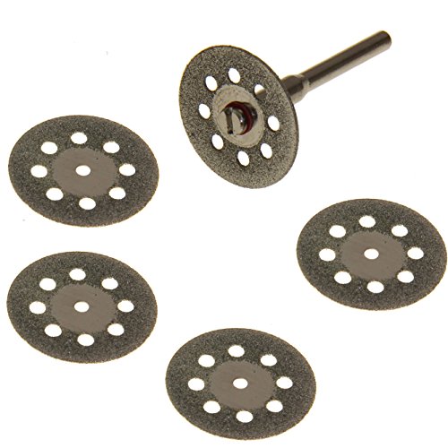 Anytime Tools 5 Diamond Cut-Off Wheels Glass Rock Lapidary DISC Saw for Rotary Tools