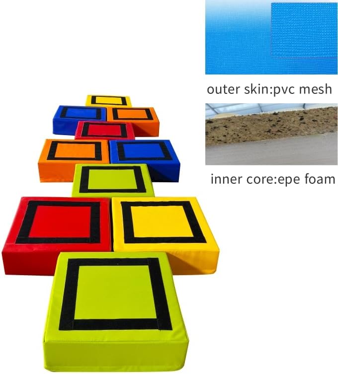 Colorful Foam Building Blocks, Cube Combination Set,Soft Block for Children's Training Equipment,Jumping pad,Jumping Horse Box,Physical Fitness Training Equipment