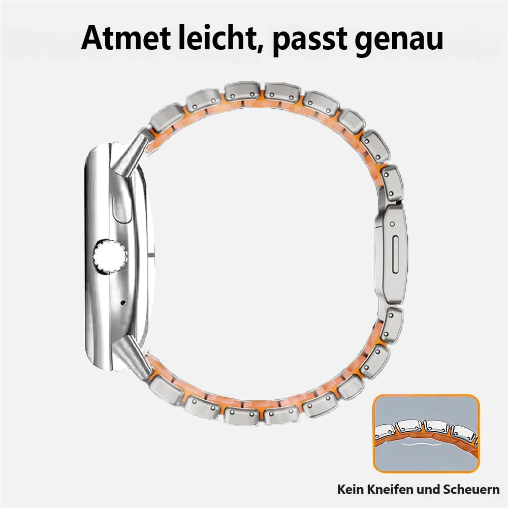 Bracelet magnétique en titane pour Google Pixel Watch 4/3 (45 mm), doublure en silicone hybride et titane, bracelet en métal léger, réglable, pour les occasions sportives et formelles