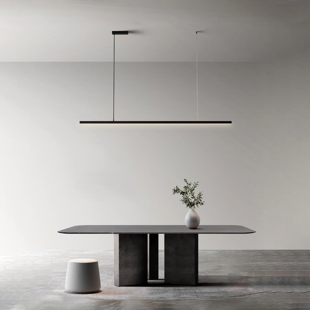 Lustre LED variable de 40W et 90 cm avec télécommande pour grand espace