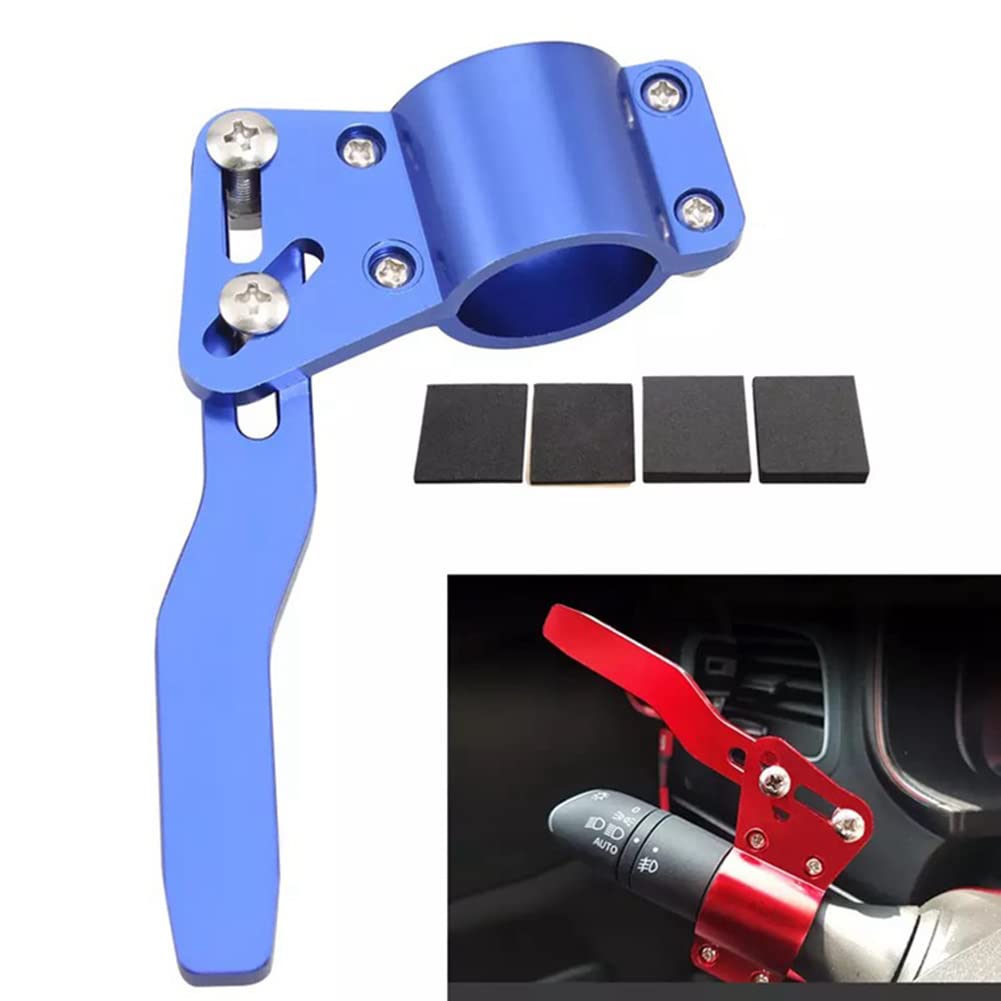 Blinkerhebel Verlängerung, MoreChioce 18mm-28mm Einsteller Lenkstange Aluminiumlegierung Auto Blinkerhebelverlängerung Lenkrad Drehstange Position Up Kit Blinkerhebel Positionierungs Kit,Schwarz