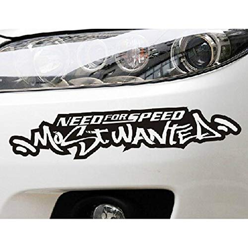 Car Stickers Exterior Need for Speed Mostwanted Laptop I Pad Tablet Car Bike Exterior Sticker for Bumper Hood Side Windows Stickers Color Black Pack of 1