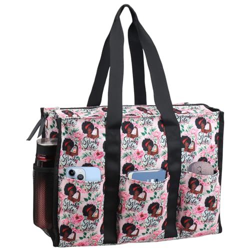 Image of Nurse Bags for Work Nursing Bag Multiple Pockets Waterproof Organizing Zip Top Clinical Bag for Nursing Students Home Health