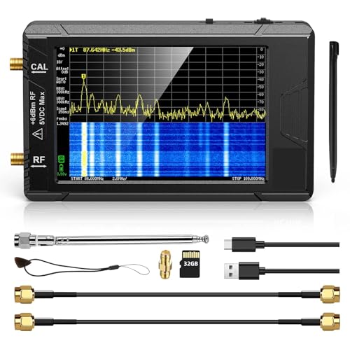Analizador de espectro ULTRA de 4" con rango hasta 5,3 GHz y tarjeta de memoria de 32 GB