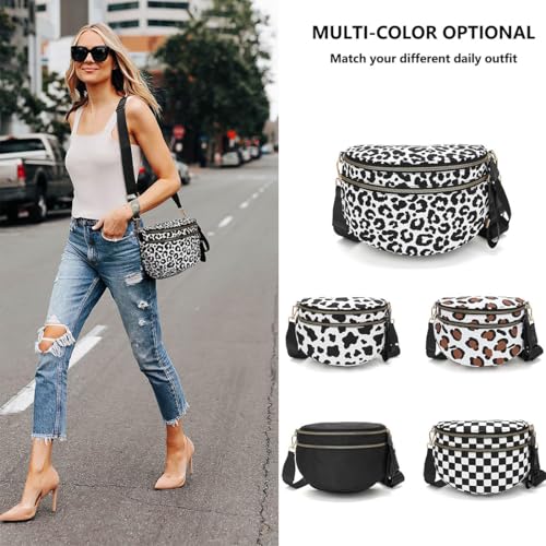 Nuvore Crossbody Bag, 2025 New Nuvore ComfortBag for Women, Spacious Stylish Checkered Bum Bag with Shoulder Strap2