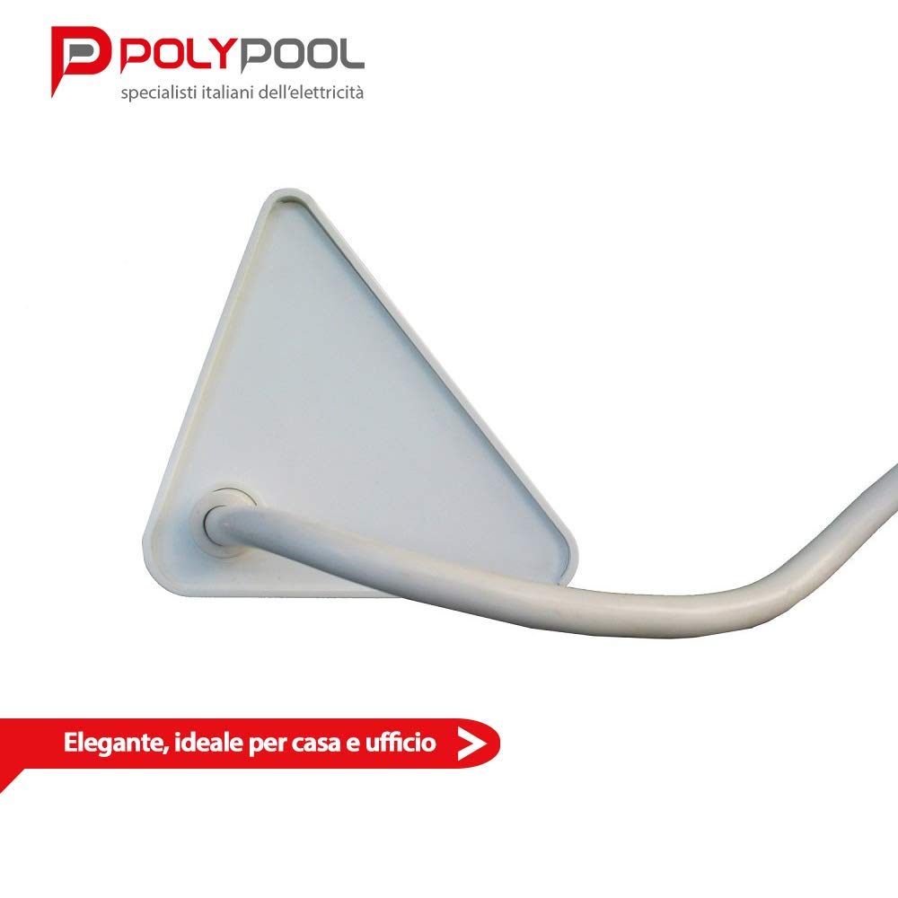 Poly Pool PP2590.2 Presa Multipla Da Scrivania Con 3 prese 2 m Di Cavo e Interruttore Luminoso (Confezione da 2)