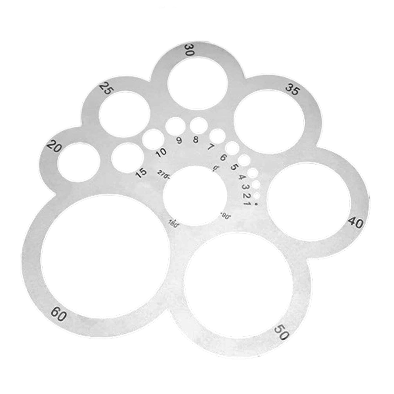 Professional Leather Angles Gauge Tool Stainless Steel Angles Measuring Ruler with Scale Markings for Leather Crafting Portable Leatherworking Gauge