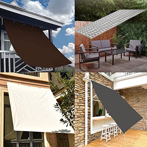 Voile d'ombrage anti-UV 1.8x3m imperméable avec oeillets de fixation - 3