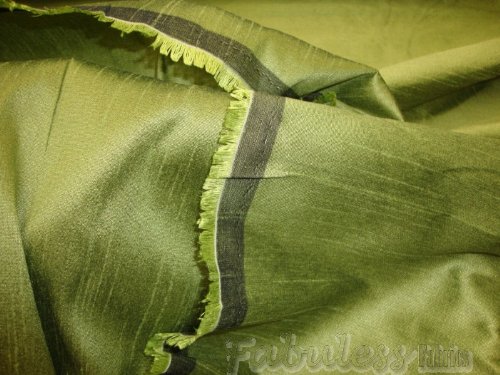 Avocado Shantung Dupioni Faux Silk Fabric Per Yard #TOP3