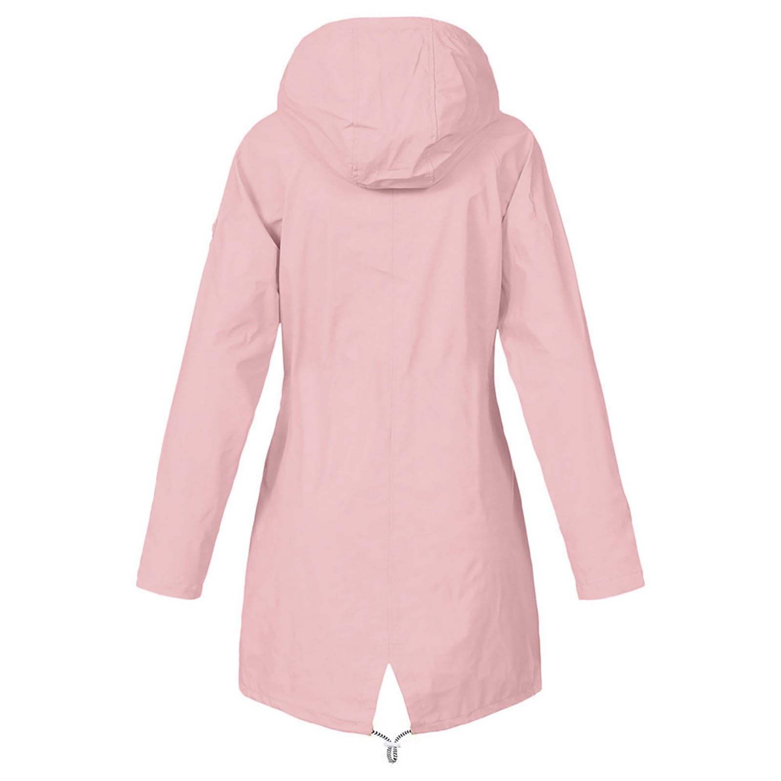 Chaqueta De Senderismo Con Capucha Y Cremallera Para Mujer Al Gabardina Larga Nieve Impermeable Cortavientos Running Anoraks Waterproof Jacket Chubasquero Verano Capa Lluvia Impermeables